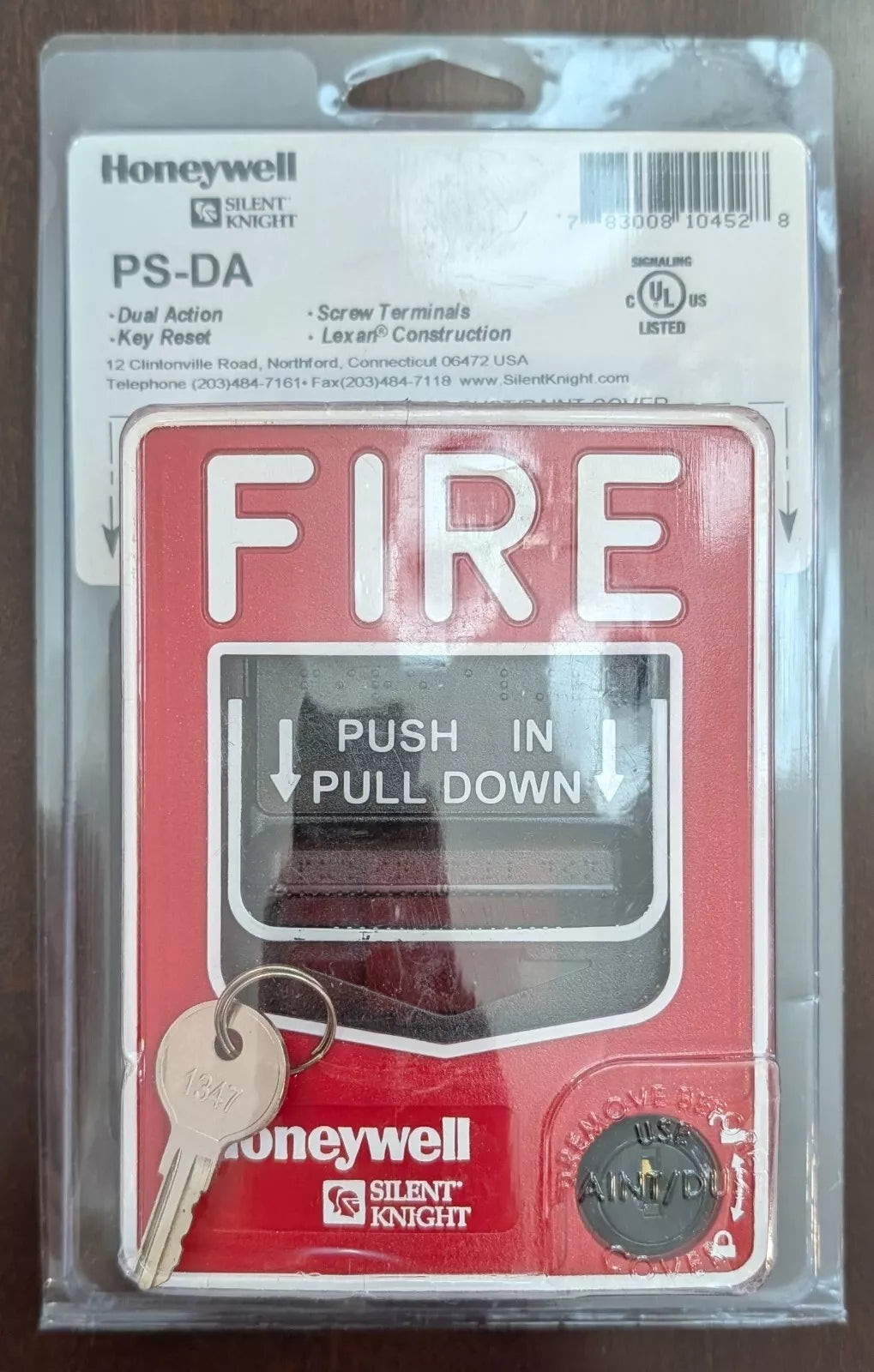 Silent Knight Honeywell PS-DA Dual Action Pull Station