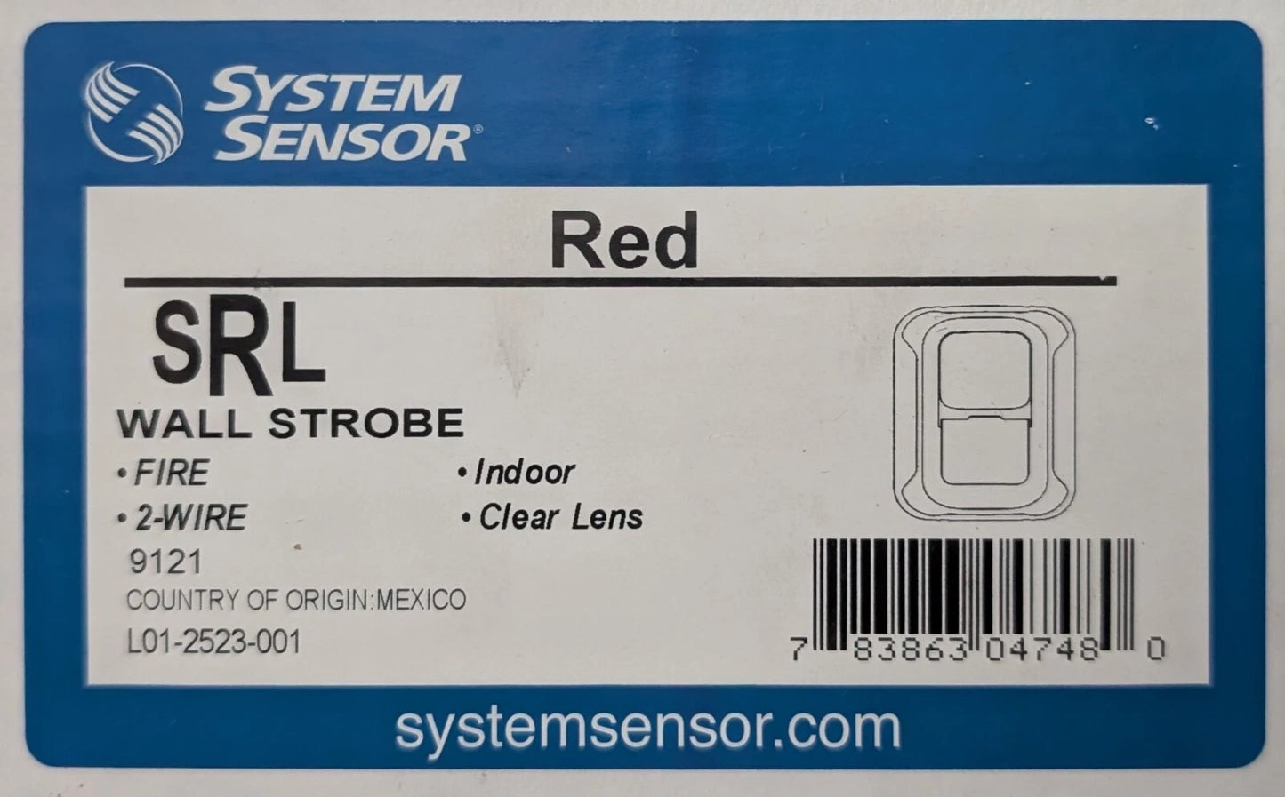 System Sensor SRL Wall Strobe