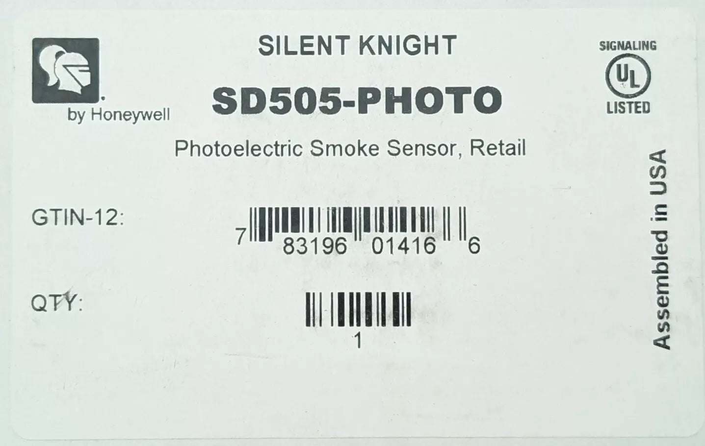 Silent Knight SD505-PHOTO Smoke Detector