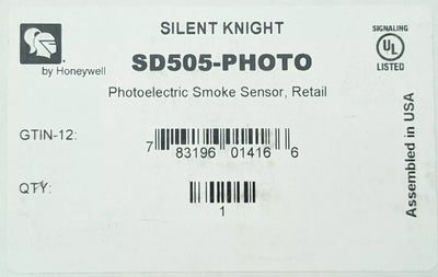 Silent Knight SD505-PHOTO Smoke Detector