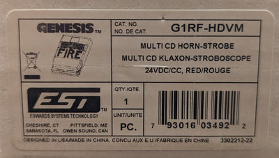 Edwards Genesis G1RF-HDVM Speaker Strobe
