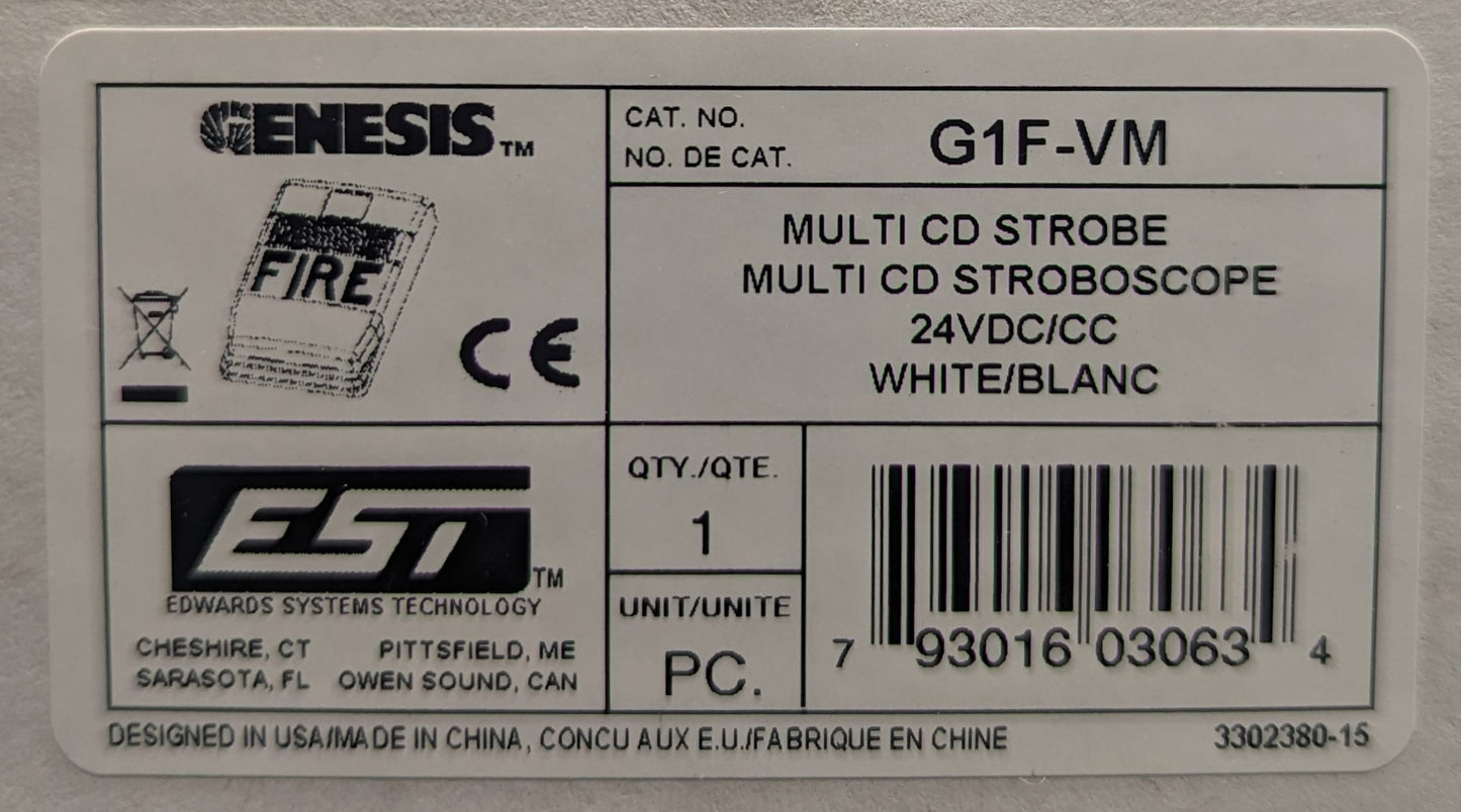 Edwards Genesis G1F-VM Speaker Strobe