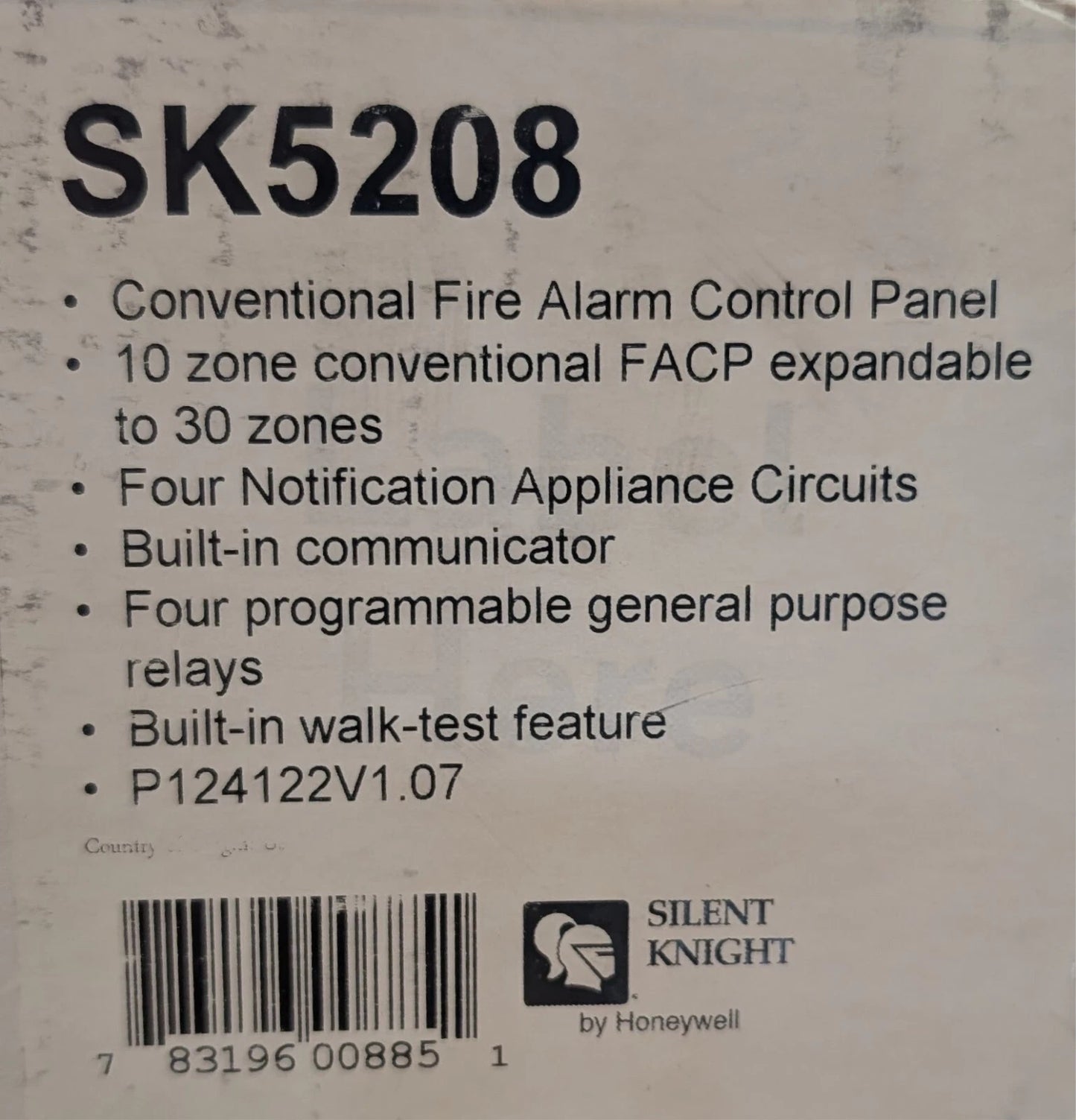 Silent Knight SK-5208 Fire Alarm Control Panel