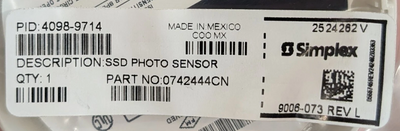 Simplex 4098-9714 Photoelectric Smoke Detector