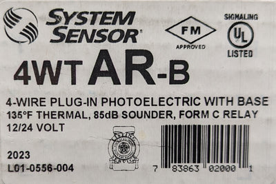 System Sensor 4WTAR-B Smoke Detector