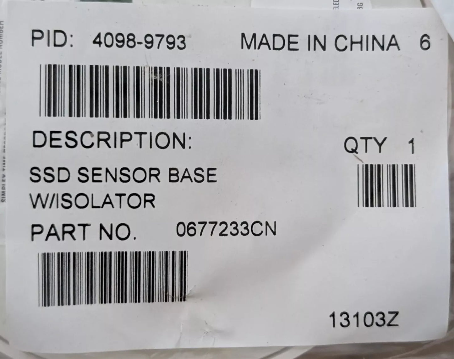 Simplex 4098-9793 SSD Sensor Base with Isolator