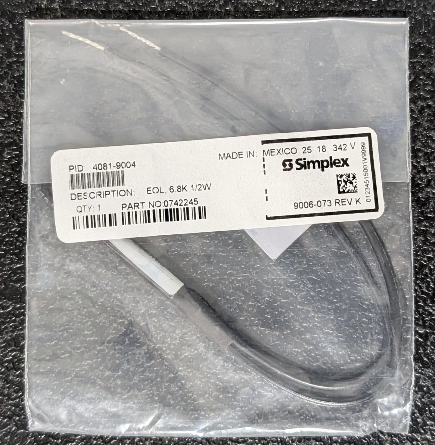 Simplex 4081-9004 End-of-Line Wire