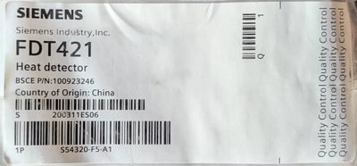Siemens FDT421 Heat Detector
