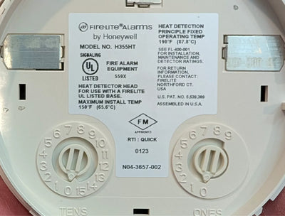 Honeywell Fire Lite H355HT Heat Detector