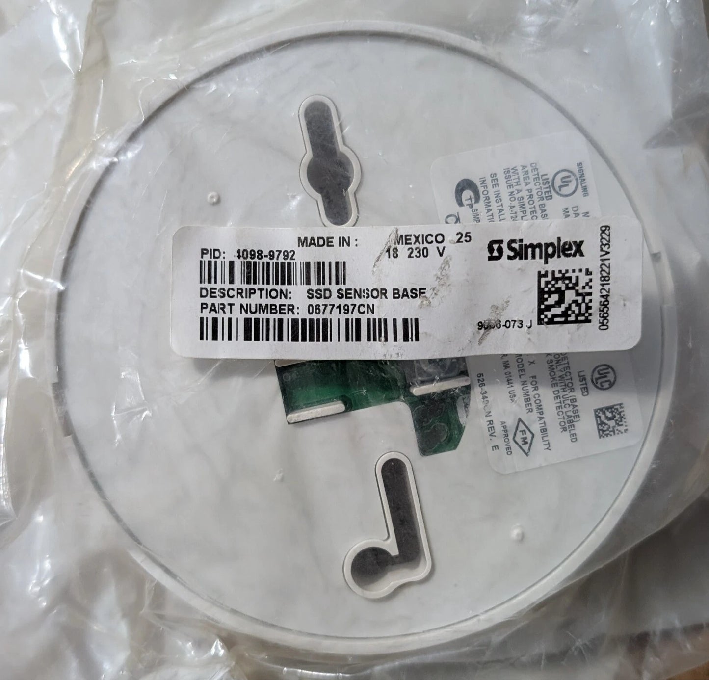 Simplex 4098-9792 Smoke Detector Base