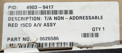 Simplex 4903-9417 Fire Alarm Strobe/Siren