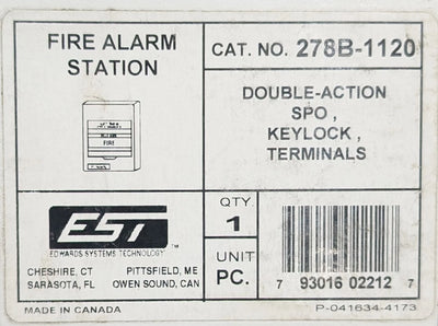 Edwards 278B-1120 Pull Station