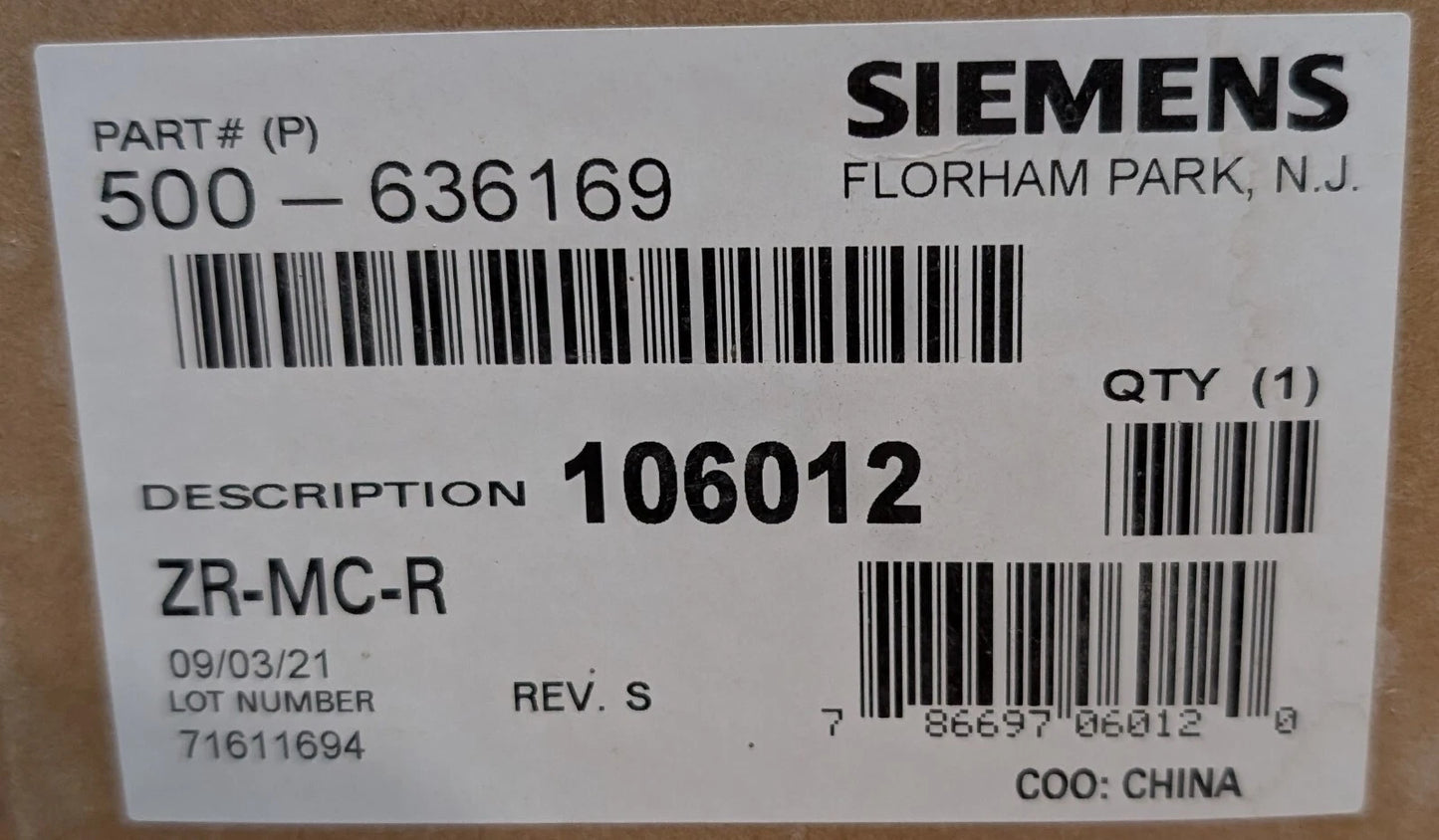 Siemens ZR-MC-R Multi-Candela Wall-Mount Strobe