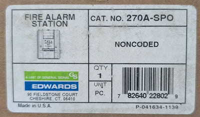 Edwards Signaling 270A-SPO Pull Station