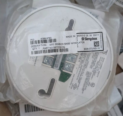 Simplex 4098-9793 SSD Sensor Base with Isolator
