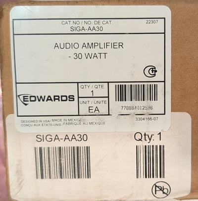 Edwards EST SIGA-AA30 Intelligent Audio Amplifier