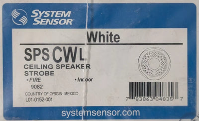 System Sensor SPSCWL Ceiling Speaker Strobe